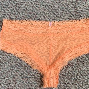 VS pink panty- extra low rise cheekster